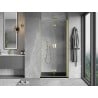 Mexen Mist-F foldable shower door right 80 cm, transparent, brushed gold - 8A6-080-000-55-00-P
