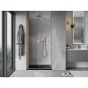 Mexen Mist-F folding shower door left 60 cm, transparent, brushed copper - 8A6-060-000-65-00-L