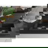 Mexen Mario 2-compartment granite sink with a kitchen mixer tap Rita, Black/Silver metallic - 6504-73-670300-00