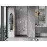 Mexen Mist-F folding shower door left 90 cm, transparent, brushed copper - 8A6-090-000-65-00-L