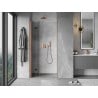 Mexen Mist-F Foldable Shower Door Left 110 cm, Transparent, Brushed Copper - 8A6-110-000-65-00-L