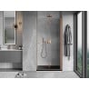 Mexen Mist-F foldable shower door right 70 cm, transparent, brushed copper - 8A6-070-000-65-00-P