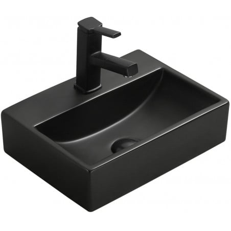 Mexen Mini countertop washbasin 40 x 30 cm, Black matt - 21094085