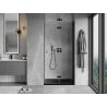 Mexen Mist-F folding shower door right 65 cm, transparent, black - 8A6-065-000-70-00-P
