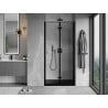 Mexen Mist-F folding shower door right 80 cm, black frame, black - 8A6-080-000-70-70-P