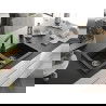 Mexen Mario 2-compartment granite sink with a kitchen mixer tap Rita, Black/Silver metallic - 6504-73-670300-70