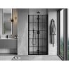 Mexen Mist-F folding shower door right 70 cm, black grid, black - 8A6-070-000-70-77-P