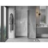 Mexen Mist 75 cm pivot shower door, transparent, chrome - 8A7-075-000-01-00