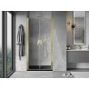Mexen Mist 90 cm Pivot Shower Door, Transparent, Gold - 8A7-090-000-50-00