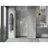 Mexen Mist 100 cm Hinged Shower Door, Transparent, Brushed Gold - 8A7-100-000-55-00