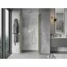 Mexen Mist 100 cm Hinged Shower Door, Transparent, Brushed Gold - 8A7-100-000-55-00