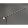 Mexen Kioto Walk-in Shower Screen 110 x 200 cm, Black Ombre 8 mm, Brushed Gold - 800-110-101-55-76