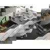 Mexen Mario 2-compartment granite sink with a kitchen mixer tap Rita, spotted black - 6504-76-670300-70