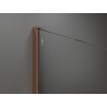 Mexen Kioto Walk-in Shower Wall 120 x 200 cm, Black Ombre 8 mm, Pink Gold - 800-120-101-60-76