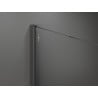 Mexen Kioto Walk-in shower wall 110 x 200 cm, black ombre 8 mm, brushed gun gray - 800-110-101-66-76