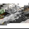 Mexen Mario 2-compartment granite sink with a kitchen mixer tap Rita, spotted black - 6504-76-670300-76