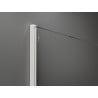 Mexen Kioto Walk-in Shower Wall 80 x 200 cm, White Ombre 8 mm, White - 800-080-101-20-86