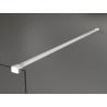 Mexen Kioto Walk-in shower wall 150 x 200 cm, white ombre 8 mm, white - 800-150-101-20-86