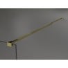 Mexen Kioto Walk-in Shower Wall 70 x 200 cm, White Ombre 8 mm, Gold - 800-070-101-50-86