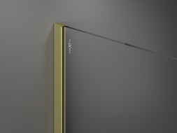 Mexen Kioto Walk-in Shower Screen 100 x 200 cm, White Ombre 8 mm, Brushed Gold - 800-100-101-55-86