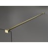 Mexen Kioto Walk-in shower wall 110 x 200 cm, white ombre 8 mm, brushed gold - 800-110-101-55-86