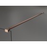 Mexen Kioto Walk-in Shower Wall 80 x 200 cm, White Ombre 8 mm, Brushed Copper - 800-080-101-65-86