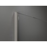 Mexen Kioto Walk-in Shower Wall 90 x 200 cm, White Ombre 8 mm, Brushed Nickel - 800-090-101-97-86