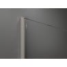 Mexen Kioto Walk-in Shower Wall 110 x 200 cm, White Ombre 8 mm, Brushed Nickel - 800-110-101-97-86