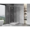 Mexen Mist-F folding shower cabin left 70 x 70 cm, transparent, chrome - 8A6T-070-070-01-00-L