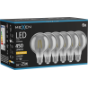 Mexen Vintis 6x LED Filament Bulb E27, G80, 6W, Warm - 2200K, 450 lm, smoke - L155-E27-0622-70x06