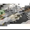 Mexen Enzo 1-compartment granite sink with a drip tray and kitchen mixer tap Rita, Beige - 6506-69-670300-70