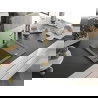 Mexen Enzo 1-compartment granite sink with a drip tray and kitchen mixer tap Rita, Grey - 6506-71-670300-50