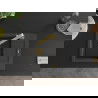 Mexen Enzo 1-compartment granite sink with a drip tray and kitchen mixer tap Rita, spotted black - 6506-76-670300-50