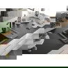 Mexen Enzo 1-compartment granite sink with a drip tray and kitchen mixer tap Rita, spotted black - 6506-76-670300-70