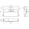 Mexen Ava countertop sink made of conglomerate 1/O 60 x 38 cm, black - 23016071