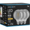 Mexen Vintis 3x Filament LED Bulb E27, G95, 6W, Warm - 2200K, 450 lm, smoke - L157-E27-0622-70x03