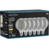 Mexen Vintis 6x LED Filament Bulb E27, G95, 8W, Warm - 2700K, 680 lm, Smoke - L157-E27-0827-70x06