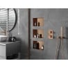 Mexen X-Wall-NR niche shelf without flange 30 x 20 cm, brushed copper - 19C1302010