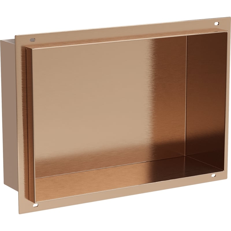Mexen X-Wall-NR niche shelf without flange 30 x 20 cm, brushed copper - 19C1302010