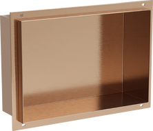Mexen X-Wall-NR niche shelf without flange 30 x 20 cm, brushed copper - 19C1302010