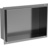 Mexen X-Wall-NR recessed shelf without flange 30 x 20 cm, brushed gun gray - 19E1302010