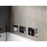 Mexen X-Wall-NR recessed shelf without flange 30 x 20 cm, brushed gun gray - 19E1302010
