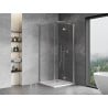 Mexen Mist-F 85 x 85 cm Right Folding Shower Enclosure, Transparent, Chrome - 8A6T-085-085-01-00-P