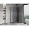 Mexen Mist-F 85 x 85 cm Right Folding Shower Enclosure, Transparent, Chrome - 8A6T-085-085-01-00-P
