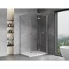Mexen Mist-F foldable shower enclosure right 110 x 90 cm, transparent, chrome - 8A6T-110-090-01-00-P