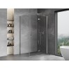 Mexen Mist-F folding shower cabin right 115 x 95 cm, transparent, chrome - 8A6T-115-095-01-00-P