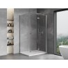 Mexen Mist-F folding shower cabin right 115 x 95 cm, transparent, chrome - 8A6T-115-095-01-00-P
