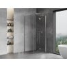Mexen Mist-F folding shower cabin right 110 x 110 cm, transparent, chrome - 8A6T-110-110-01-00-P