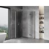 Mexen Mist-F Duo folding shower enclosure left 100 x 80 cm, transparent, chrome - 8A6-100L-080P-01-00