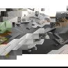Mexen Gaspar granite sink 1.5-bowl with drainer and kitchen tap Rita, grey - 6507-71-670300-00